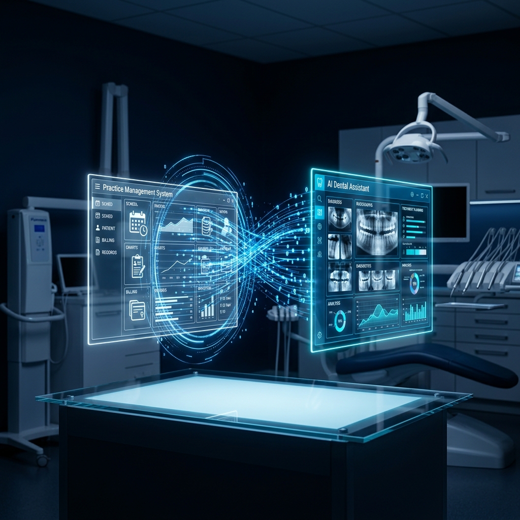 Seamless data sync between Practice Management Software and AI Dental Assistant