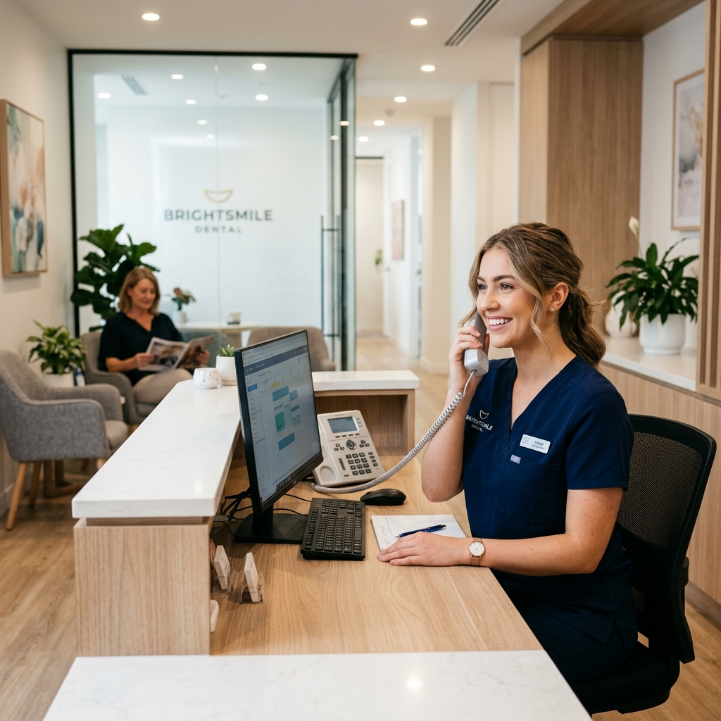 AI Dental Receptionist Handling Inbound Calls