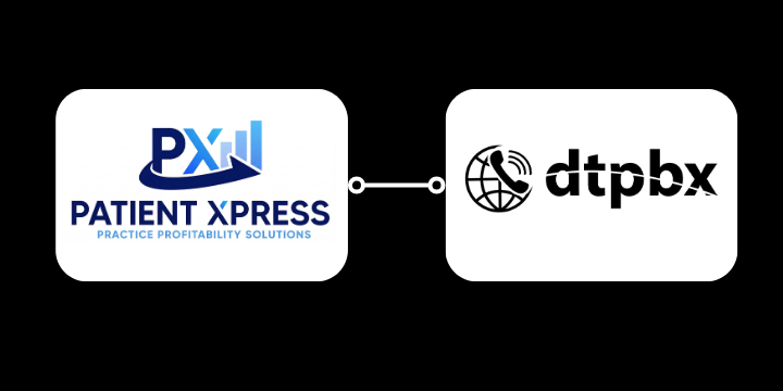DTPBX dental integration with PatientXpress for VoIP calls, missed call recovery and patient communication