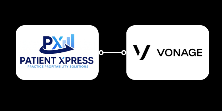 Vonage dental integration with PatientXpress for VoIP calls, messaging and patient engagement for dental clinics