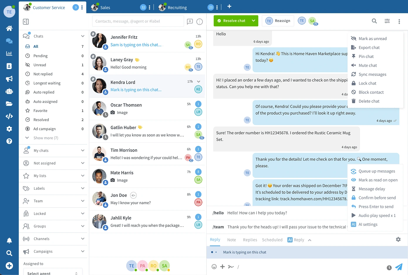 Wassenger Integration